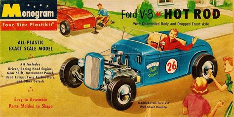 Monogram Ford V8 Hot Rod Model Kit Scale Model Kit Scale Models
