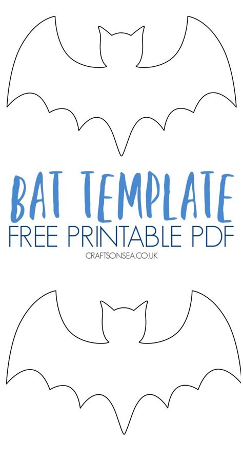 bat template  printable  halloween crafts preschool
