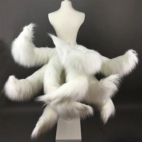 buy cosplay lol   tailed fox ahri cosplay costume full set  tail