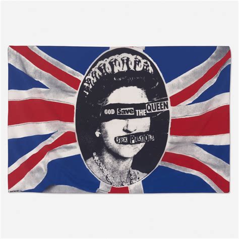 Jamie Reid God Save The Queen Banner For The Sex Pistols Artsy