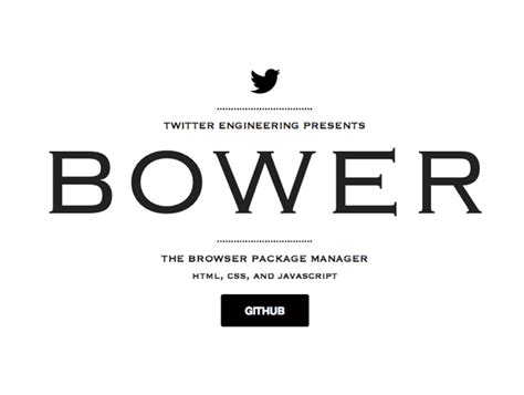 bower  web design tools