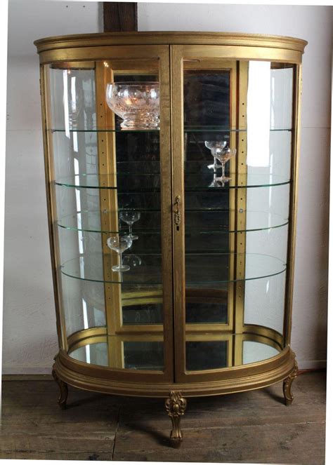 All Glass Curio Cabinets Picture 25 Of Rounded Glass Curio Cabinet
