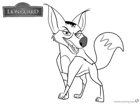 lion guard coloring pages reirei  printable coloring pages