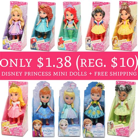 wow   regular  disney princess mini dolls  shipping deal hunting babe