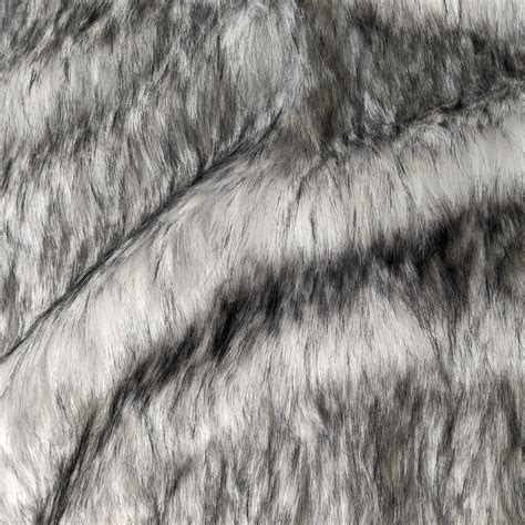 silver  fake fur faux fur fabric   metre yard warehouse
