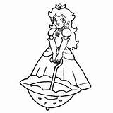 Peach Princess Coloring Pages Umbrella Daisy Drawing Baby Leadership Icon Little Blossom Development Getcolorings Rosalina Perry Color Girl Getdrawings Clipartmag sketch template