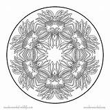 Sunflower Printable Mandala Color Clipart Coloring Pages Flower Library sketch template