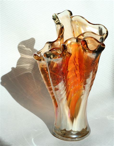 large vintage glass vase
