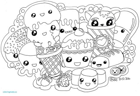 kawaii food coloring pages  coloring  kids