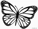 Butterfly Cool2bkids Outline Coloring Kids Printable Pages Monarch sketch template