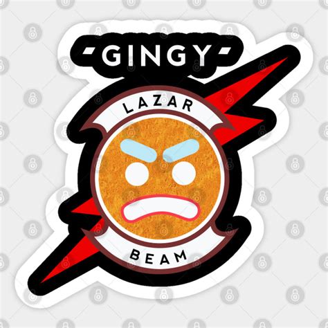 lazarbeam gingy logo lazarbeam sticker teepublic