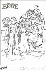 Coloring Merida Pages Princess Disney Family Eagles Her Too Angus Elinor sketch template