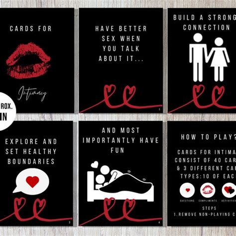 printable sex card game for couples intimate card game etsy