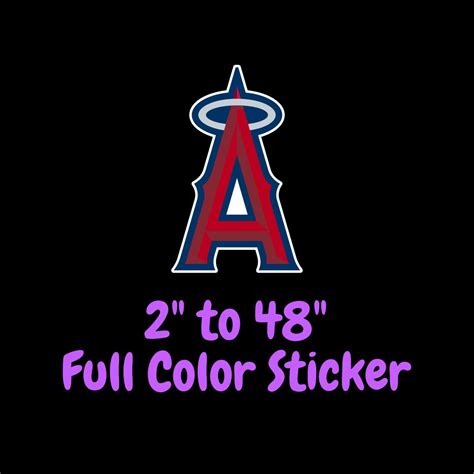 los angeles angels full color vinyl sticker hydroflask decal etsy