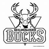 Coloring Bucks Pages Nba Basketball Milwaukee Colormegood Sports sketch template