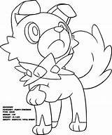 Rockruff Coloring Pages Pokemon Bubakids sketch template