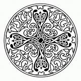 Coloring Celtic Pages Cross Mandala Color Printable Adults Online Comments Getcolorings Choose Board sketch template