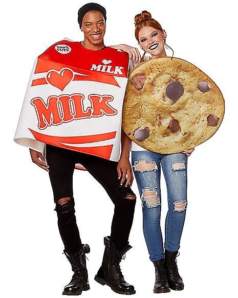 Adult Milk And Cookies Couples Costume Spencer S