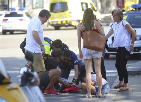 van plows into crowd leaves 13 dead in barcelona tourist spot