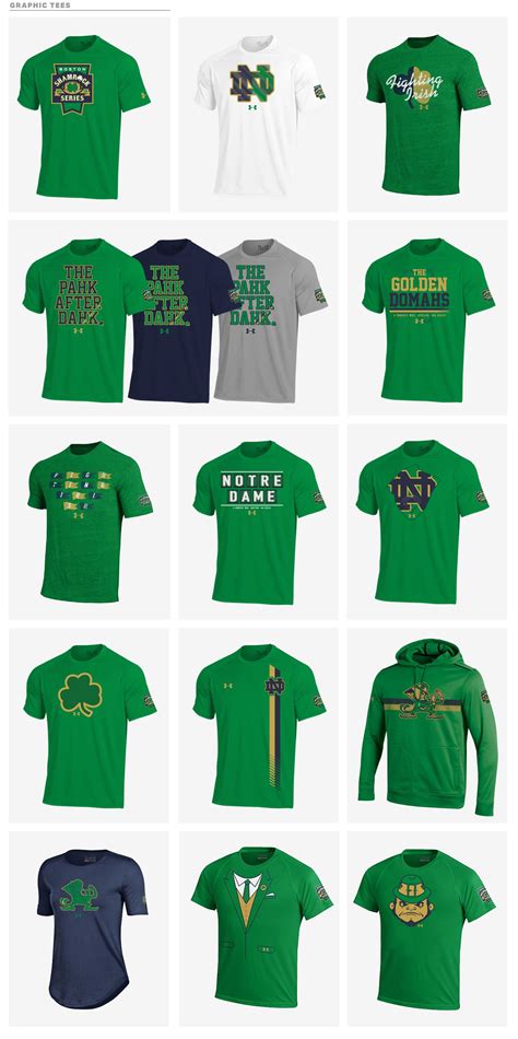 notre dame shamrock series game apparel  behance sideline notre dame graphic tees