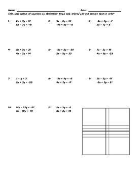 systems  equations  elimination practice systems  equations