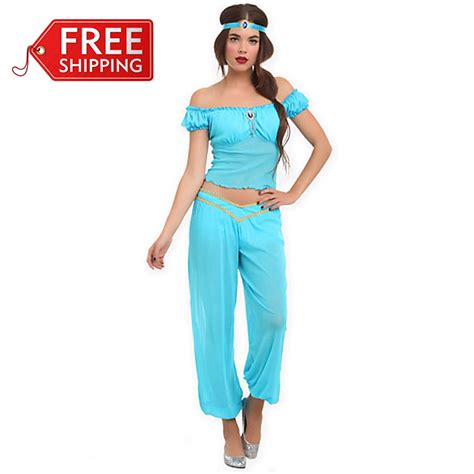 Aladdin S Princess Jasmine Costume Women Adult Cosplay Halloween