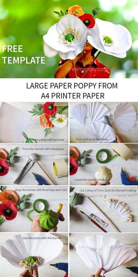 giant flower  template wafer paper flowers large paper flowers