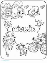 Coloring Nick Jr Pages Nickelodeon Drawing Shine Shimmer Print Printable Patrol Paw Games Color Getdrawings Exclusive Nickjr Getcolorings Davemelillo sketch template
