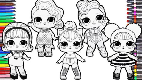 glitter lol surprise dolls coloring pages lol surprise coloring book