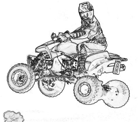atv clipart coloring page atv coloring page transparent