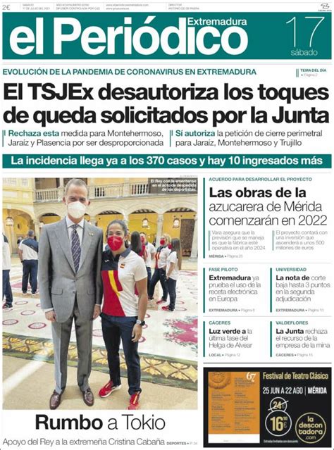 newspaper el periodico de extremadura spain newspapers  spain todays press covers kioskonet
