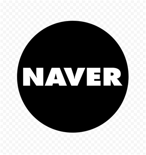 naver  black white logo icon png citypng