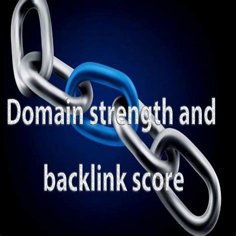 significance  domain strength  backlink score  factors