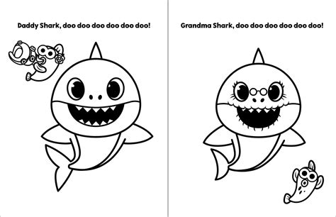 top  ideas  baby shark coloring pages home family style