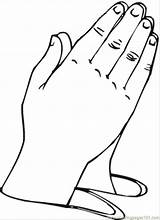 Coloring Praying Hands Pages Popular sketch template