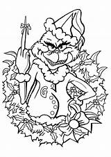 Grinch Christmas Coloring Pages Adult Character Book Movie Carrey Jim Stole Seuss Dr He sketch template
