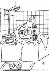 Bathroom Coloring Pages Hellokids Print Color sketch template