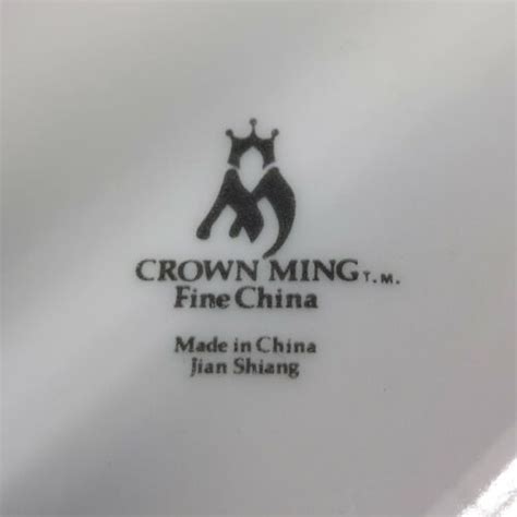 Vintage Crown Ming Fine China Jian Shiang Bird Of Paradise Set 5