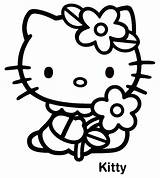 Kitty Hello Coloriage Gratuit Dessin Imprimer Colorier sketch template