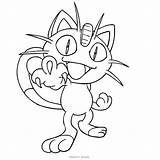 Meowth Disegni sketch template