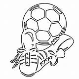 Soccer Cleats Coloring Pages Ball Getcolorings sketch template