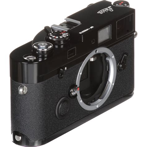 leica mp  rangefinder camera black  bh photo video