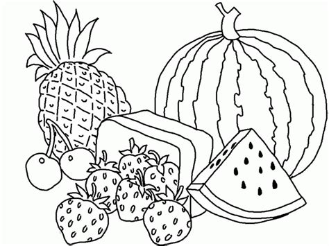 colouring pictures  fruit basket coloring pages  kids