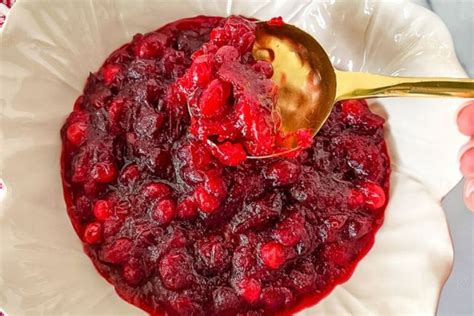 cranberry sauce recipe  food