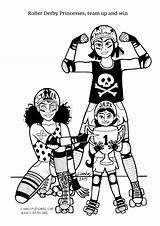 Coloring Roller Derby Princess Strong Book Princesses Super Girls Pages Little Johansson High Aim Shows They Huffingtonpost Linnea Sheets Linnéa sketch template