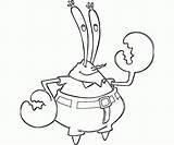 Krabs Spongebob Shy Mario Coloringhome Squidward Relieved Netart sketch template