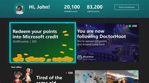 microsoft rewards app for xbox one is now generally available