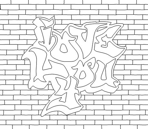 graffiti brick wall drawing  getdrawings