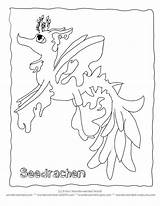 Coloring Leafy Seadragon Pages Sea Designlooter 81kb 792px Drawings Template sketch template