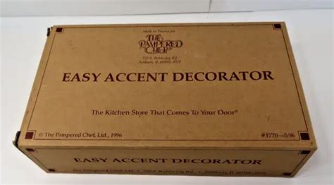 pampered chef easy accent decorator   picclick